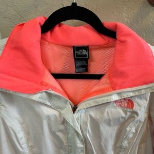 The North Face Women's White and Coral Jacket